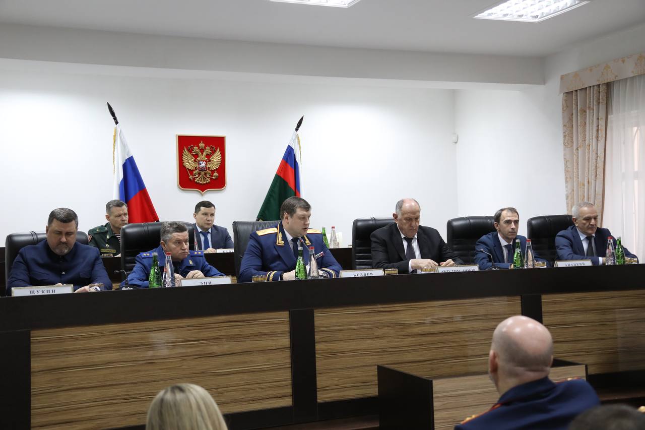 Абдулмуслим Абдулмуслимов принял участие в заседании коллегии следственного управления СК России по Республике Дагестан