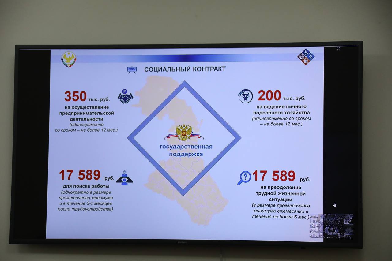1,1 млрд рублей направит Правительство Дагестана на программу социальных контрактов в 2025 году