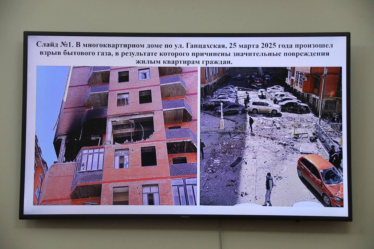 Ликвидацию последствий происшествия в столичном МКД по ул. Гапцахская обсудили в Правительстве Дагестана
