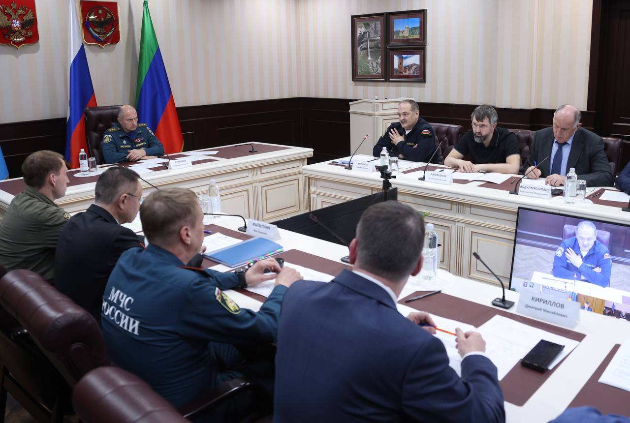 Абдулмуслим Абдулмуслимов принял участие в заседании Правительственной комиссии по ликвидации ЧС