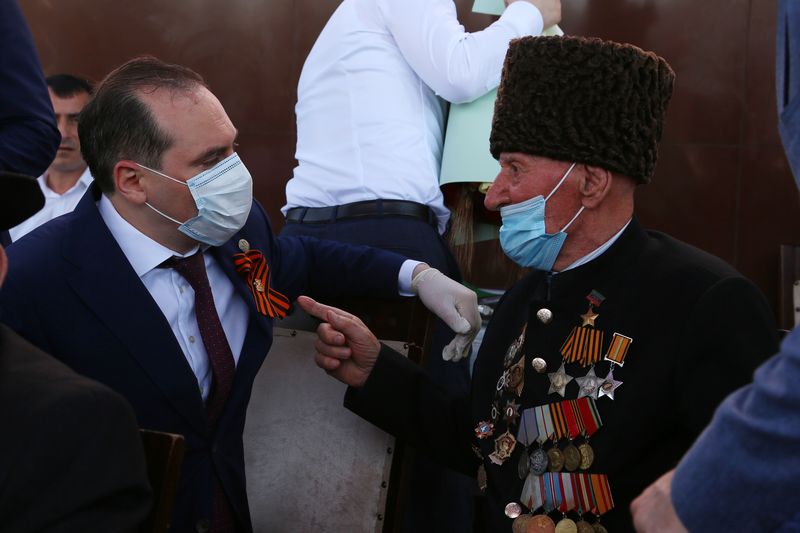 Первый за 18 лет Парад Победы прошёл Каспийске