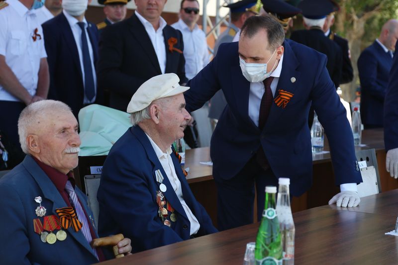 Первый за 18 лет Парад Победы прошёл Каспийске