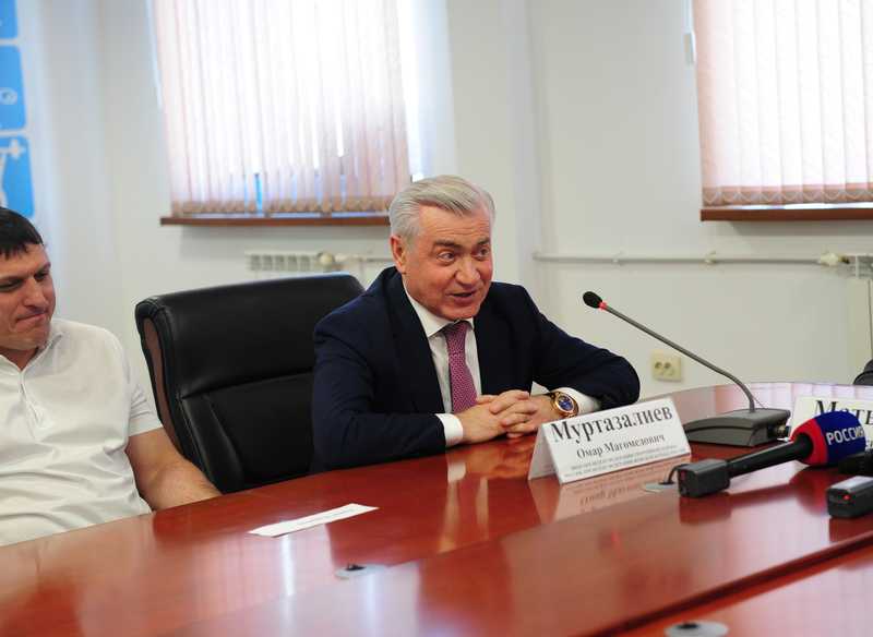 Артём Здунов и Олег Матыцин встретились с дагестанскими спортсменами