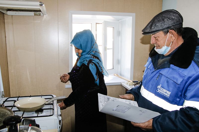 Торжественный пуск природного газа состоялся в двух селах Гумбетовского района