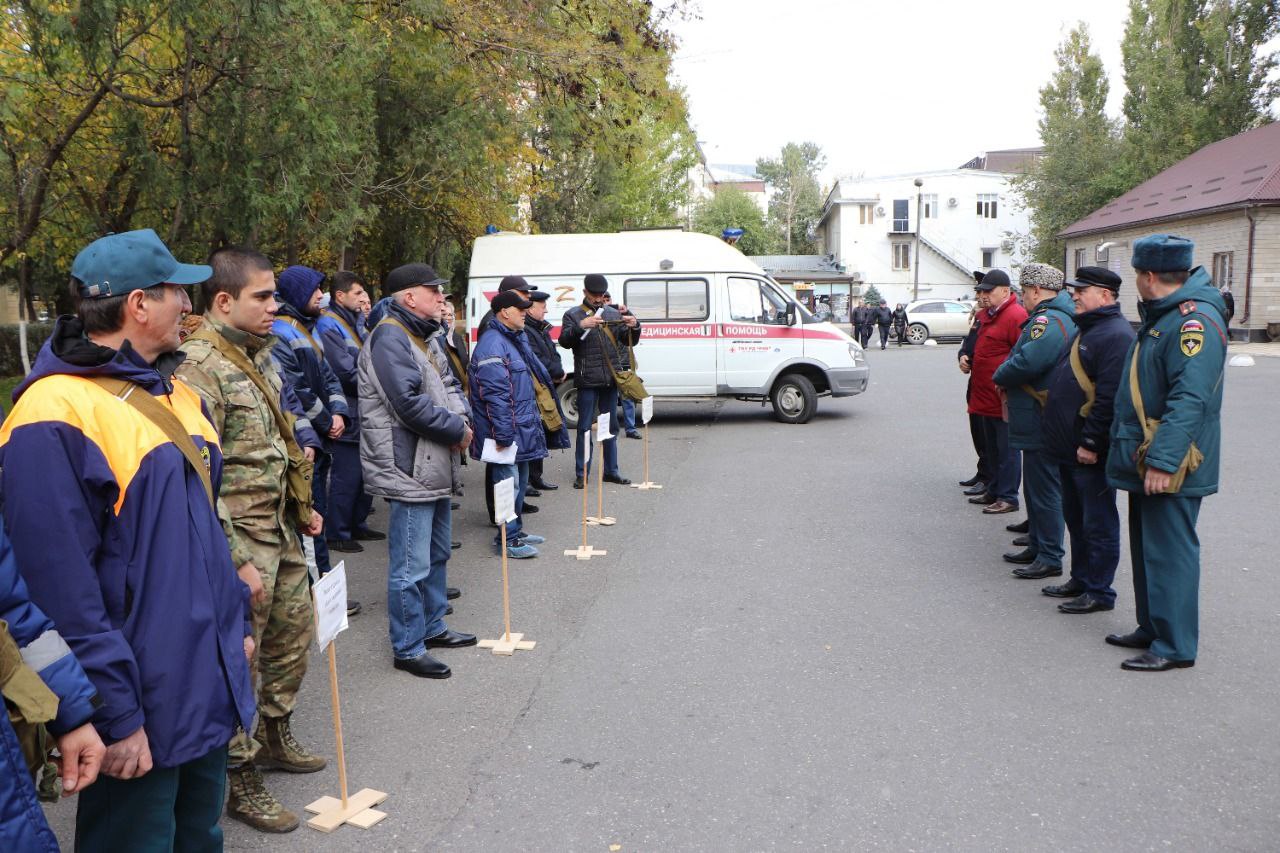 Сотрудники МЧС Дагестана проходят плановые учения