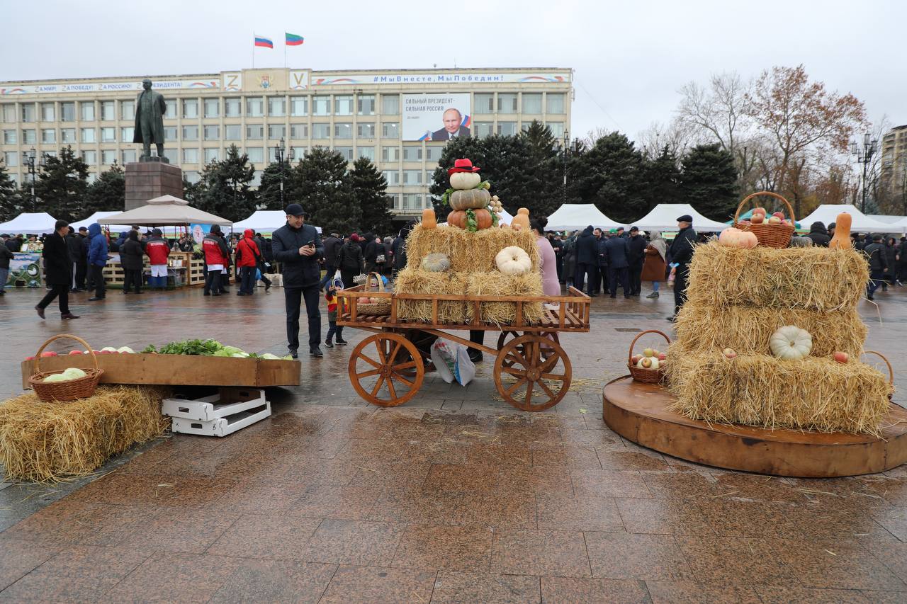 Масштабную сельхозярмарку провели в центре Махачкалы