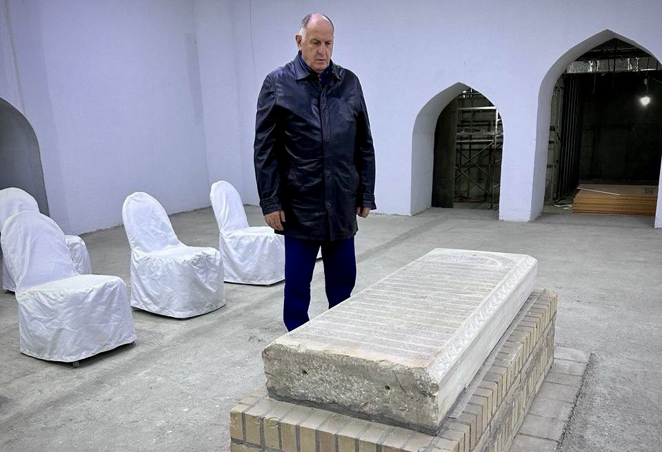 Абдулмуслим Абдулмуслимов посетил место строительства мемориала имама аль-Бухари в Узбекистане