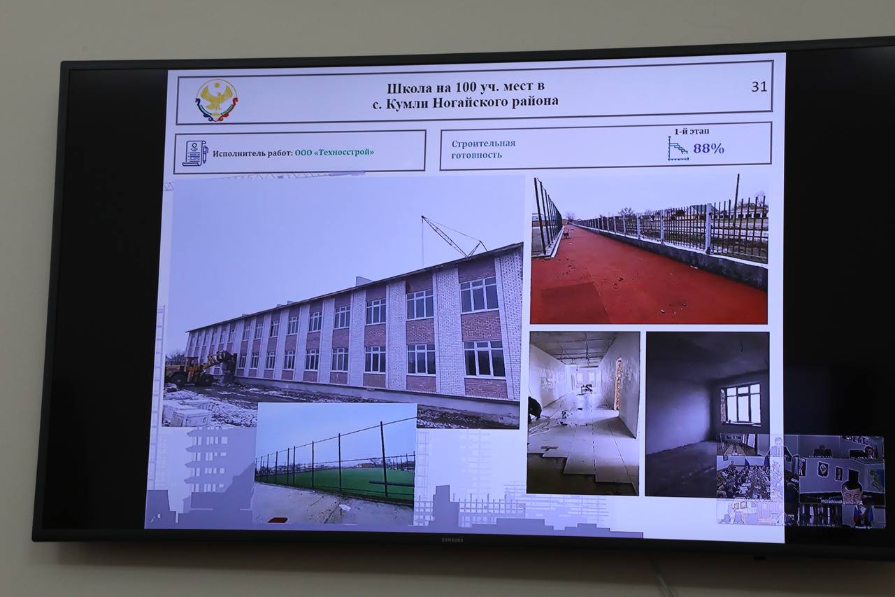 Плановый ввод в эксплуатацию объектов образования в рамках нацпроектов обсудили в Правительстве Дагестана