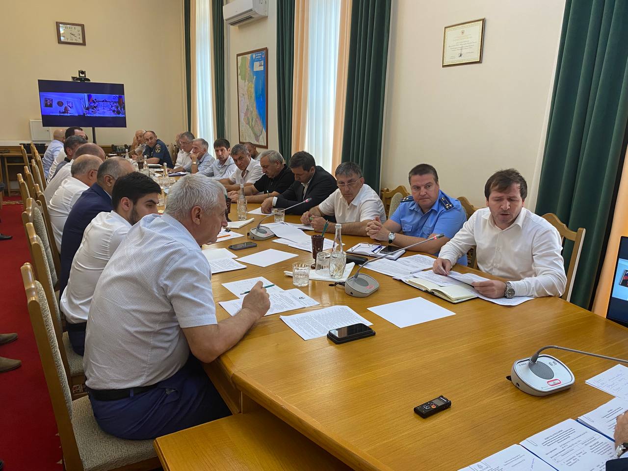 Заседание Противопаводковой комиссии состоялось в Правительстве Дагестана