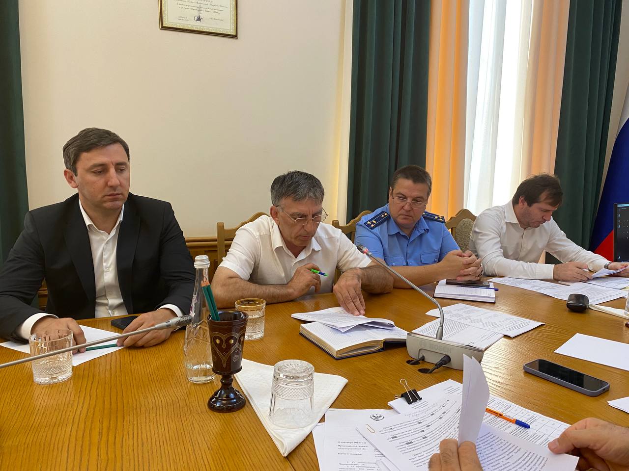 Заседание Противопаводковой комиссии состоялось в Правительстве Дагестана