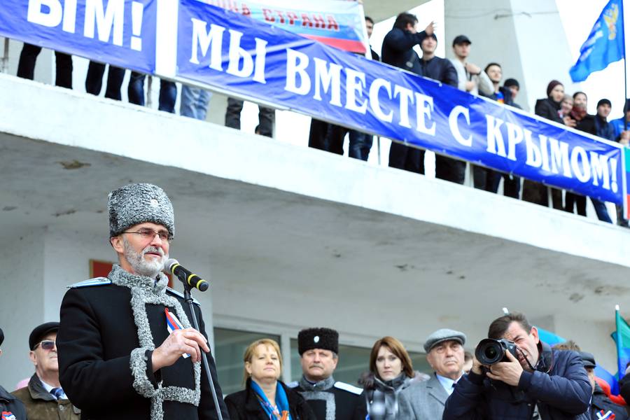 В Дагестане состоялся митинг в поддержку жителей Крыма