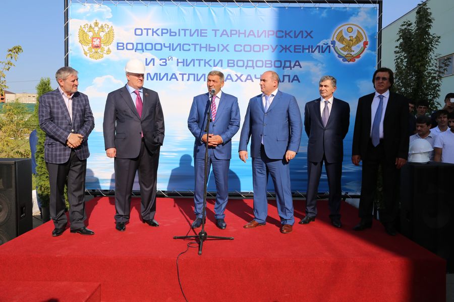 Cостоялась торжественная церемония ввода в эксплуатацию 3-й нитки водовода Миатли-Махачкала