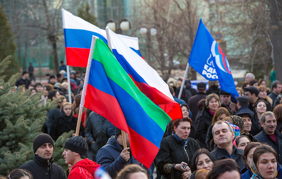В Махачкале состоялся митинг-концерт приуроченный к годовщине воссоединения Крыма с Россией